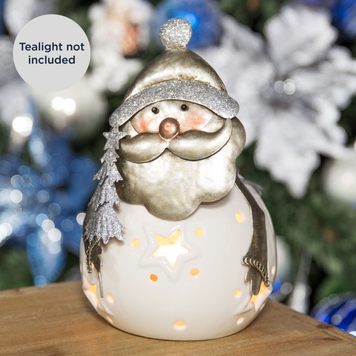 Ceramic Santa Tealight Holder 20cm product image