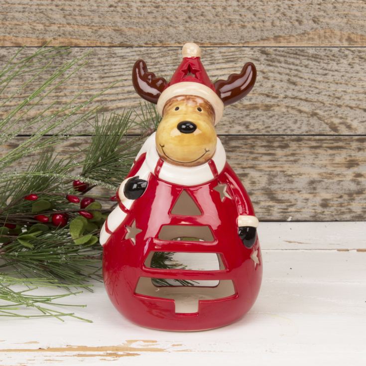 Reindeer Dolomite Tealight Holder product image