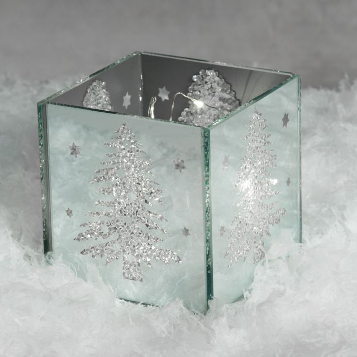 Square LED Light Up Cube Christmas Tree Scene product image