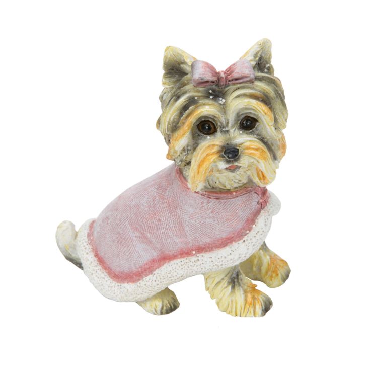 Dog with Pink Coat Hanging Tree Ornament product image