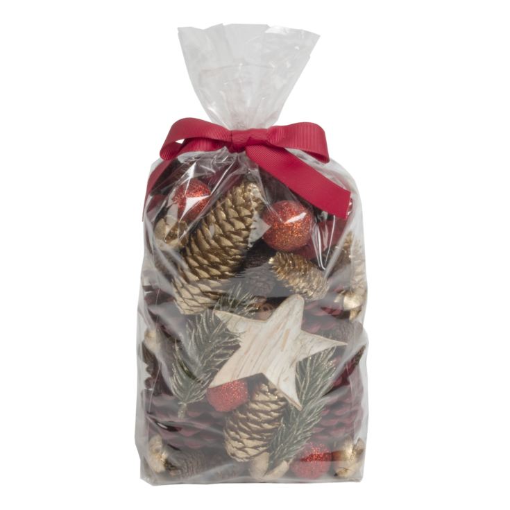 Christmas Cone Bag with Pot Pourri Red Bow product image