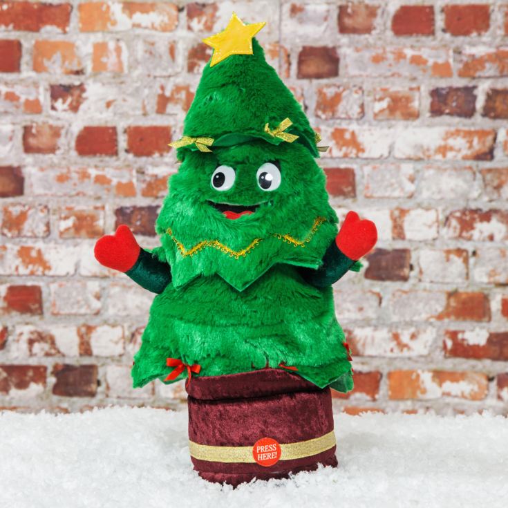 Musical Singing Swinging Christmas Tree 15" product image