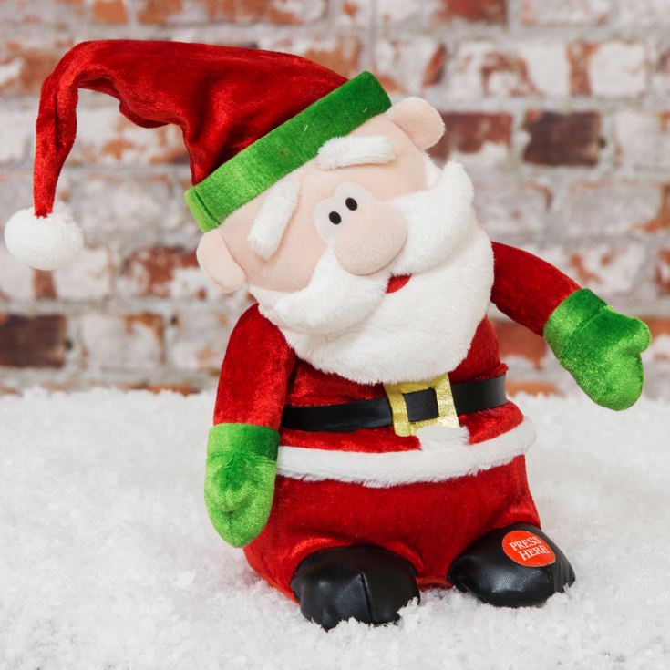 Musical Singing Swinging Santa Claus 9" product image