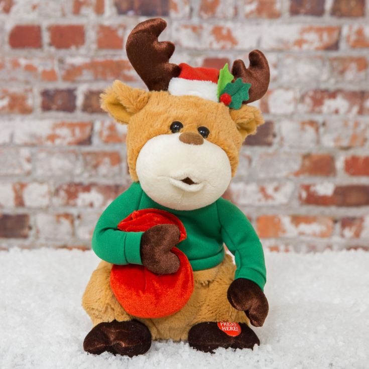 Dancing & Whistling Reindeer 10" - Jingle Bells product image