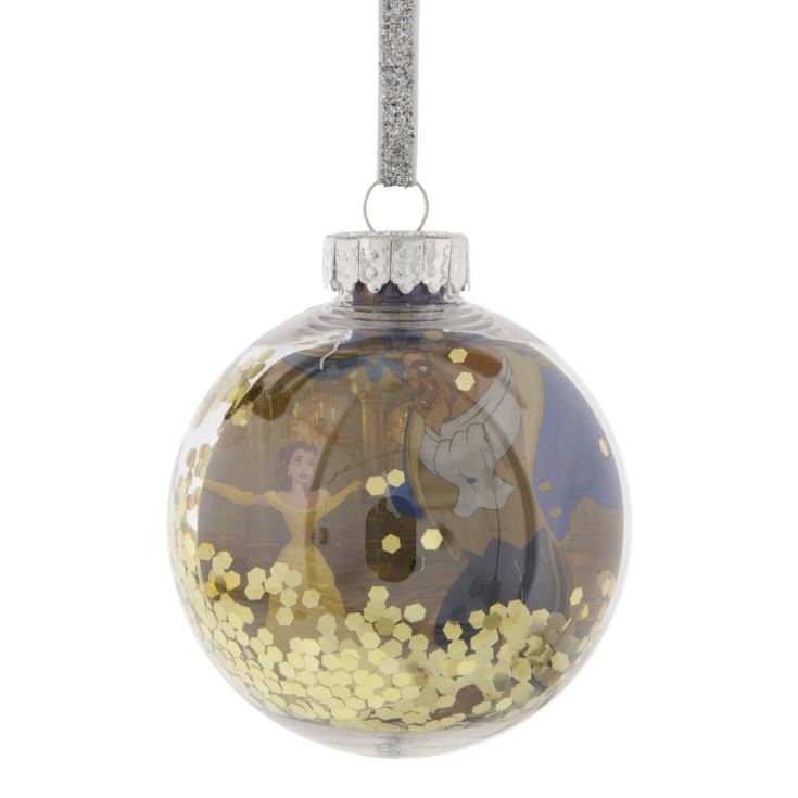Disney Beauty & The Beast Sequin Bauble 7.5cm product image