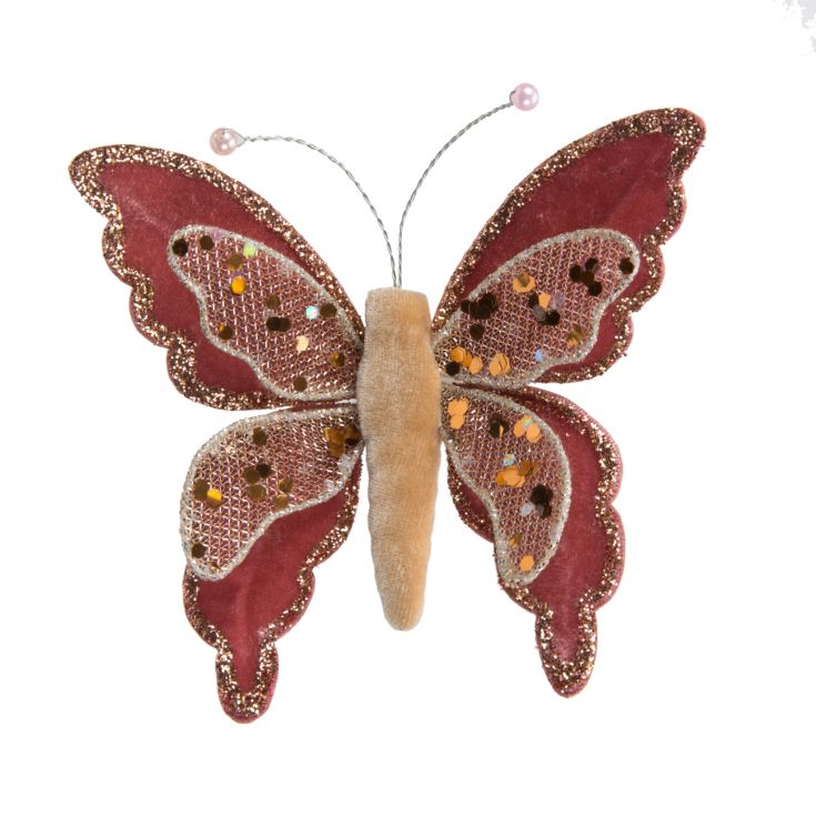 Pink Butterfly Tree Clip product image