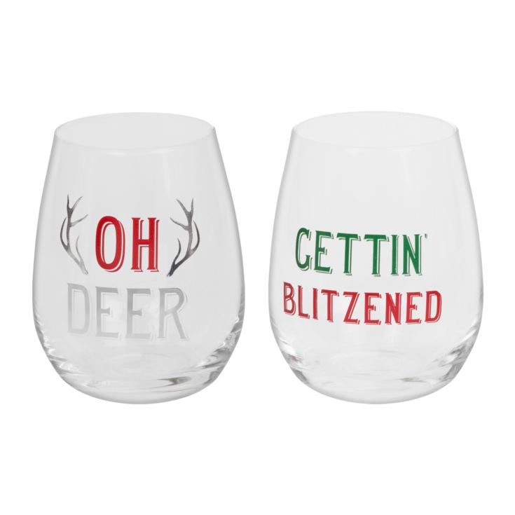 Set of 2 Tumblers Oh Deer & Getting Blitzened product image