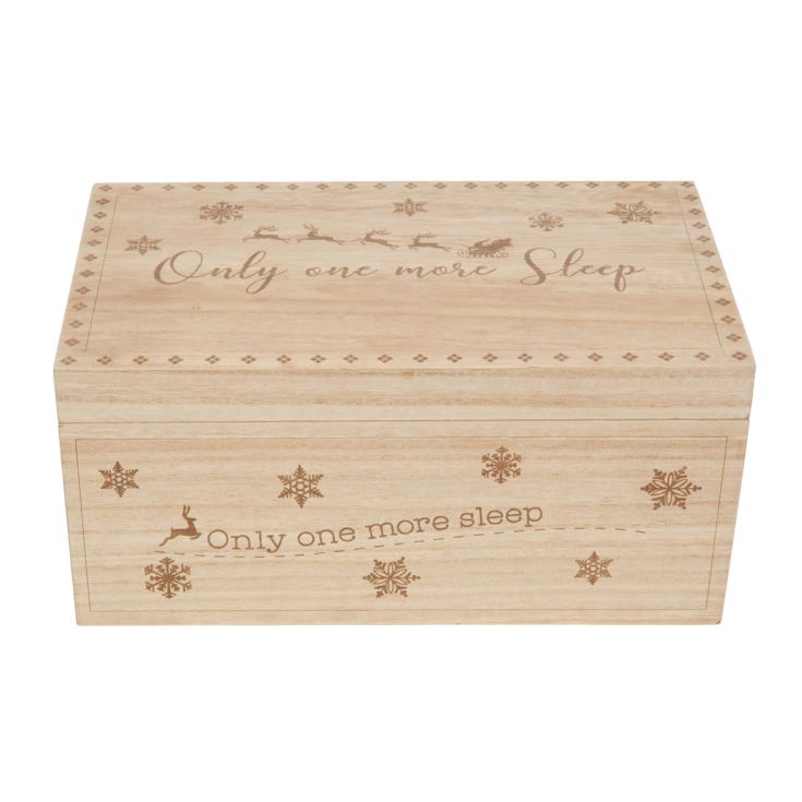 Light Wood Personalisable Christmas Eve Box product image