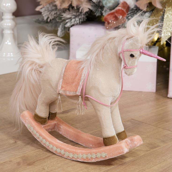 Blush Rocking Unicorn Decoration product image