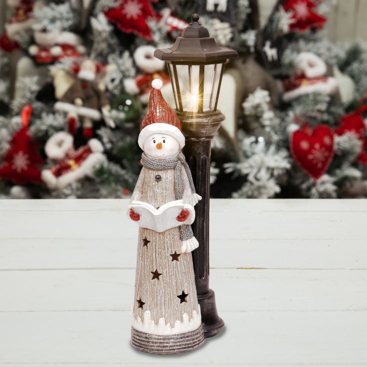 Light Up LED Snowman Figurine product image