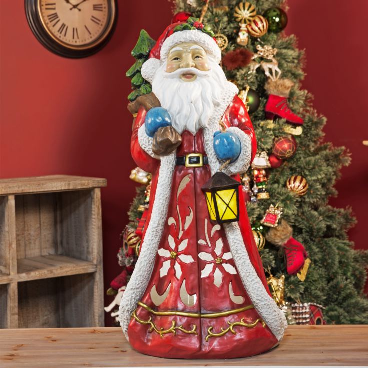 Large Light Up LED Santa Ornament product image