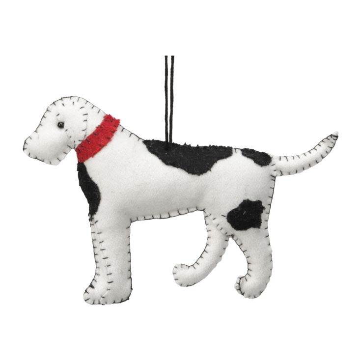Black & White Fabric Dog Tree Ornament product image