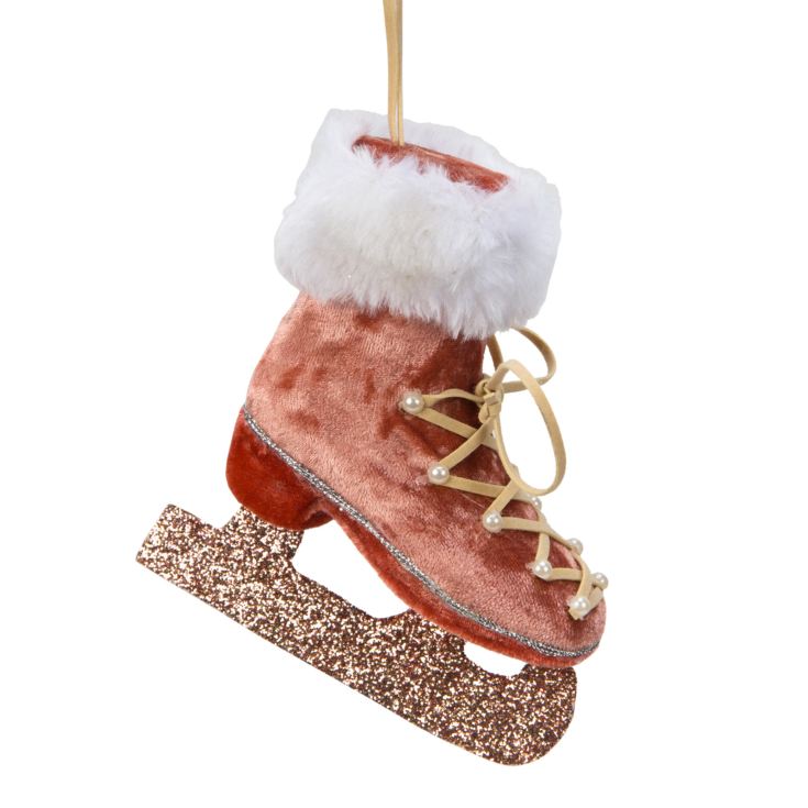 Blush Velvet Ice Skate Tree Decoration product image