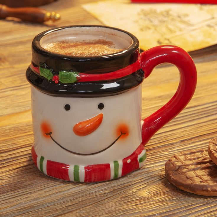 Earthenware Ceramic Snowman Mug product image