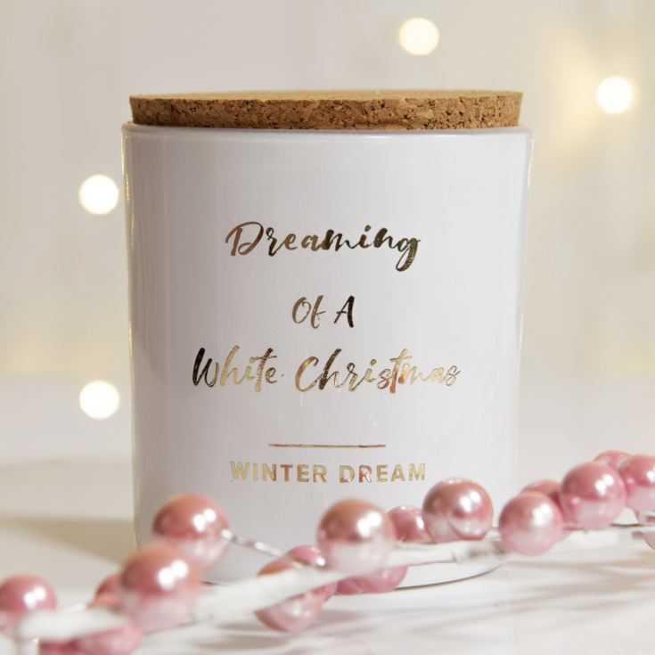 Dreaming of a White Christmas 150g Candle with Cork Lid product image