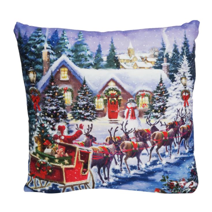 Richard Macneil Light Up LED Cushion with Christmas Scene product image