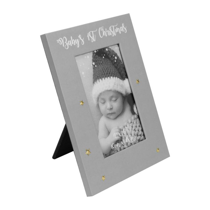Baby's 1st Christmas 4"x6" Grey Photo Frame product image