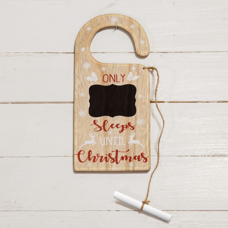 Christmas Countdown Door Hanger with Chalk product image