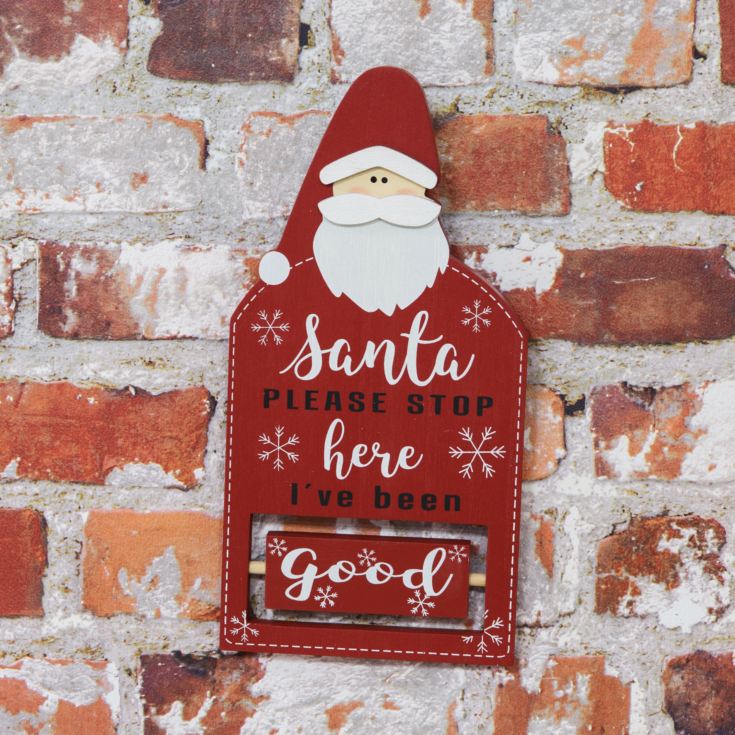 Santa Please Stop Here I've Been Good/Bad Sign product image