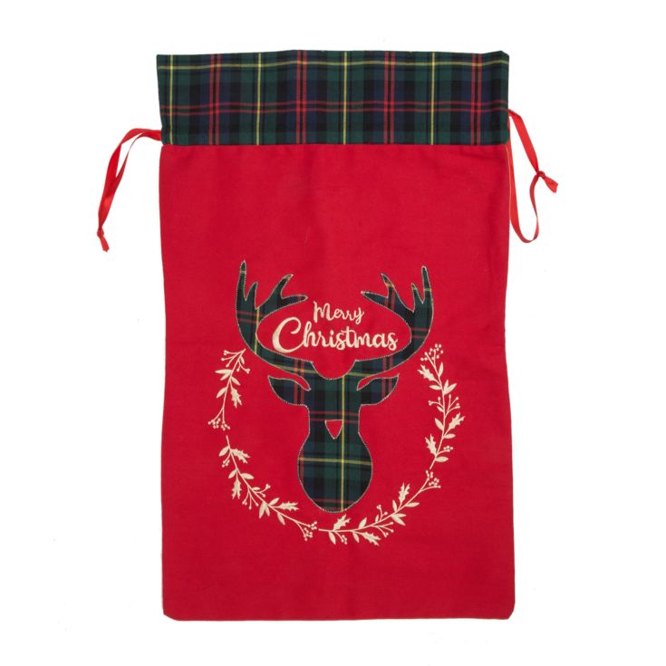 Merry Christmas Reindeer Sack - 46cm x 70cm product image