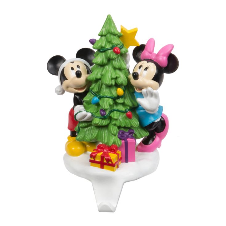 Mickey & Minnie Resin Stocking Mantle Piece Hanger product image