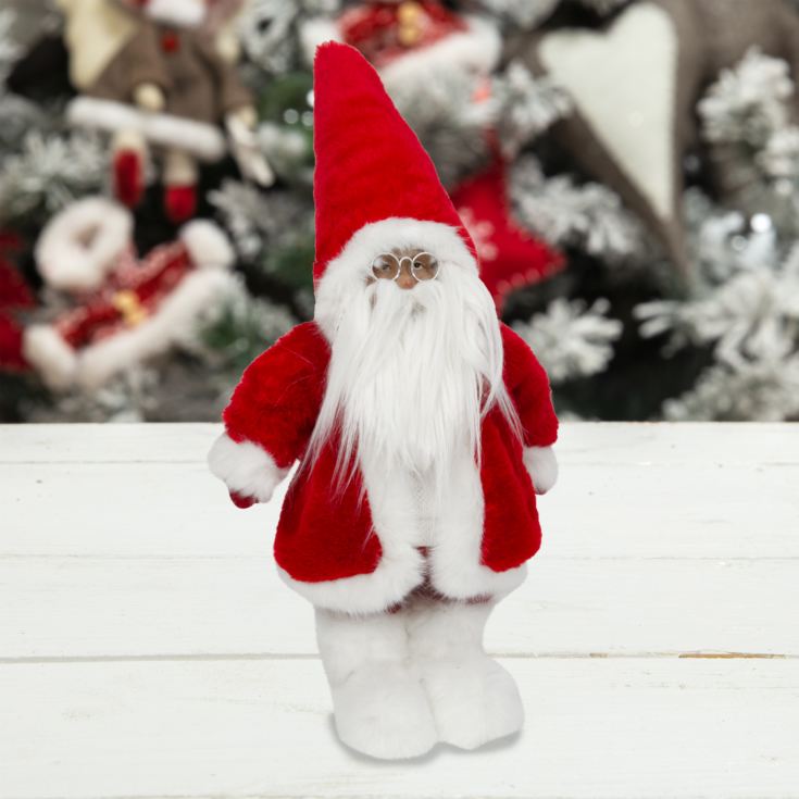 Red Faux Fur Santa - 49cm product image