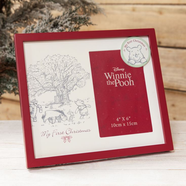 Baby's First Christmas Photo Frame Winnie The Pooh product image