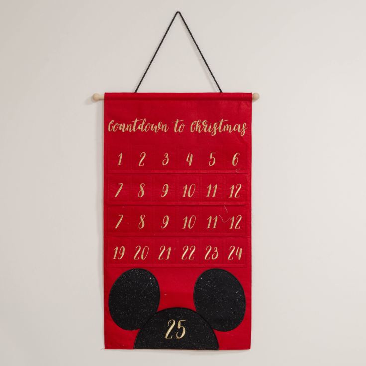Disney Gold Embroidered Mickey Mouse Fabric Advent Calendar product image