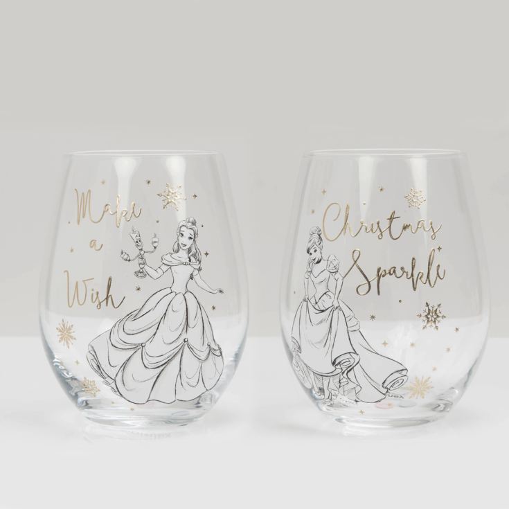 Disney Set of 2 Glasses - Belle & Cinderella product image