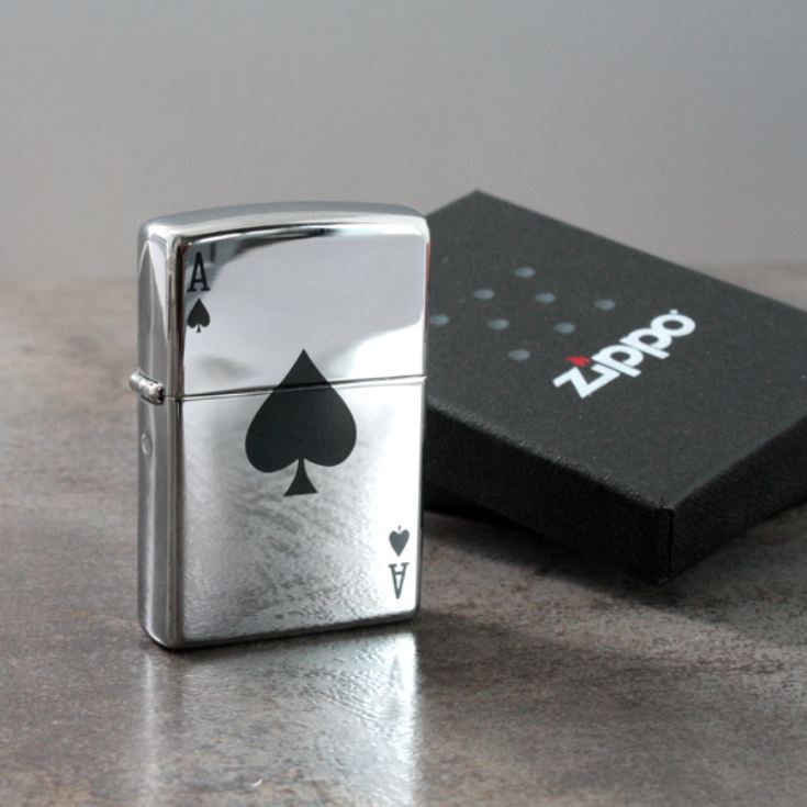 Personalised Lucky Ace Zippo Lighter product image