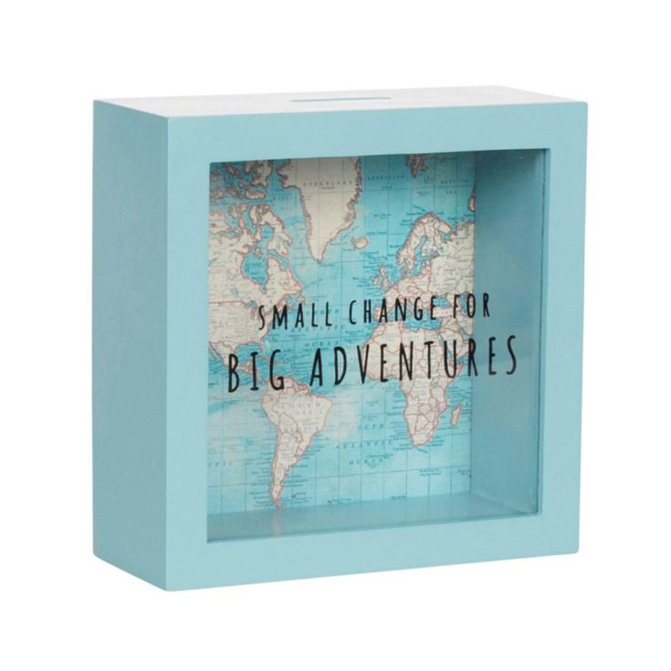 Vintage Map Big Adventures Money Box product image