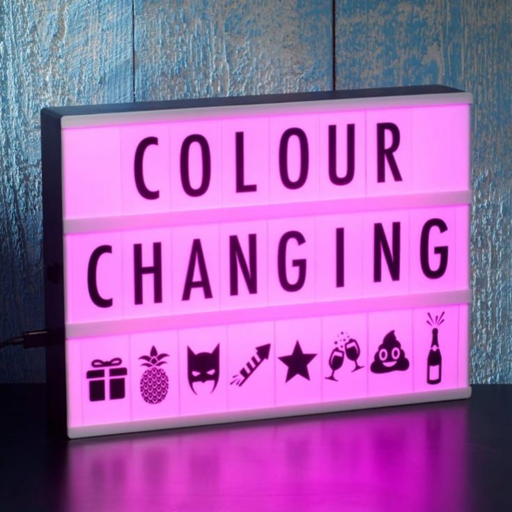 Colour Changing A4 Light Box with Letters & Symbols product image