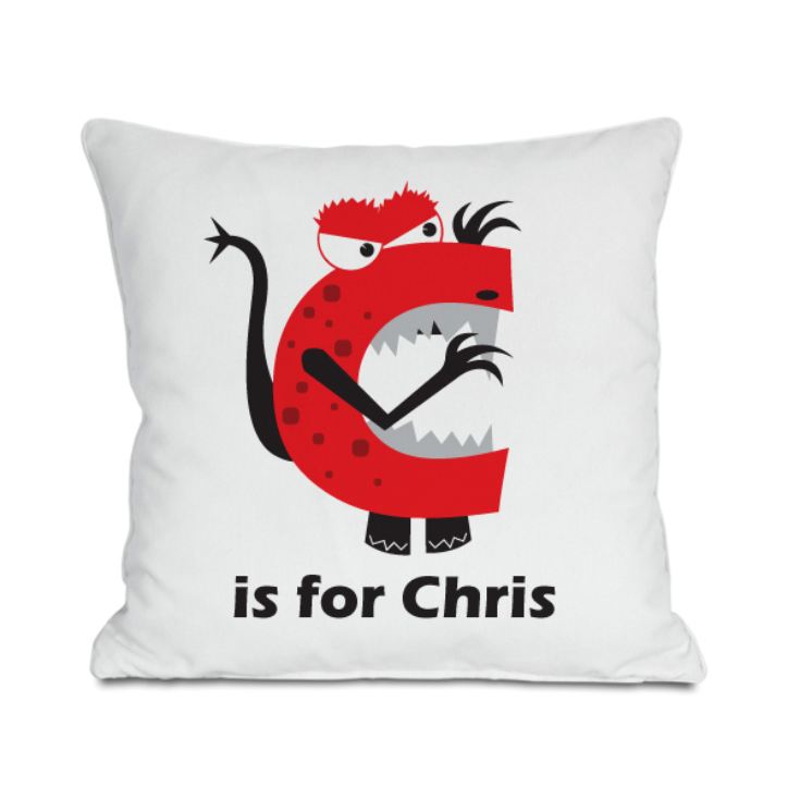Personalised Children's Alphabet Monster Cushion product image