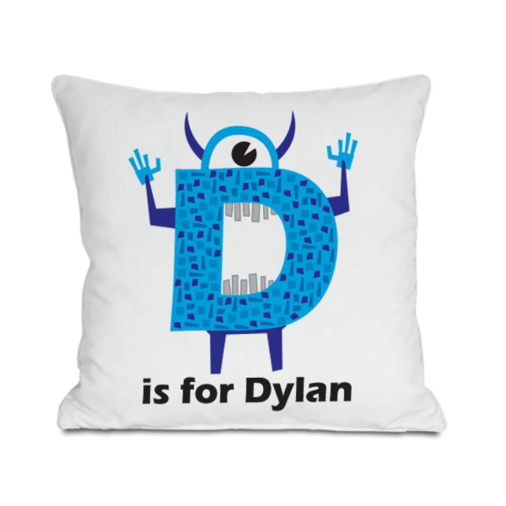Personalised Children's Alphabet Monster Cushion product image