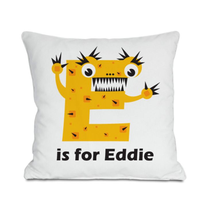 Personalised Children's Alphabet Monster Cushion product image