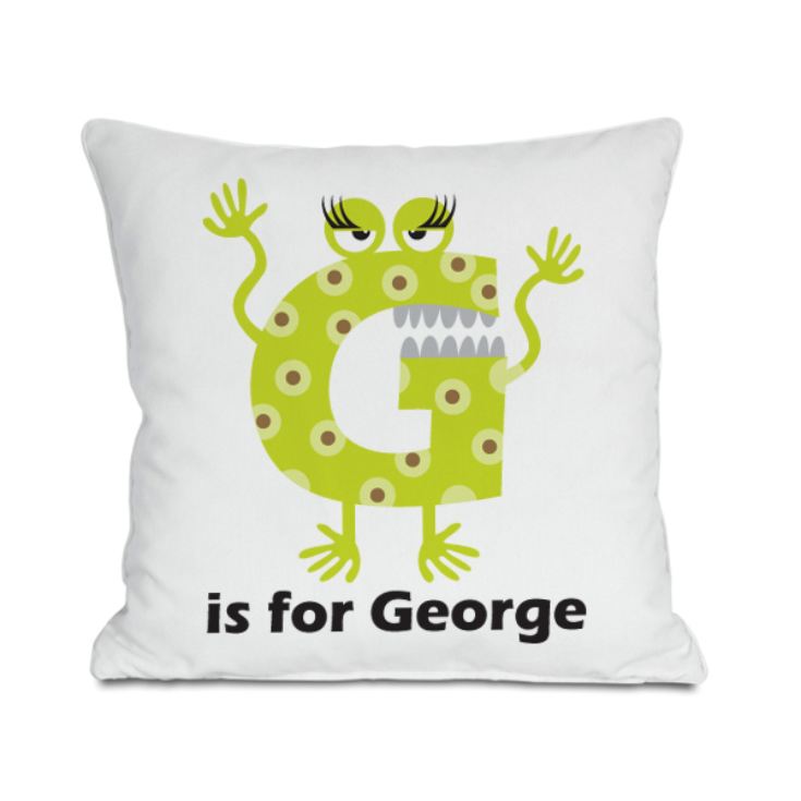 Personalised Children's Alphabet Monster Cushion product image