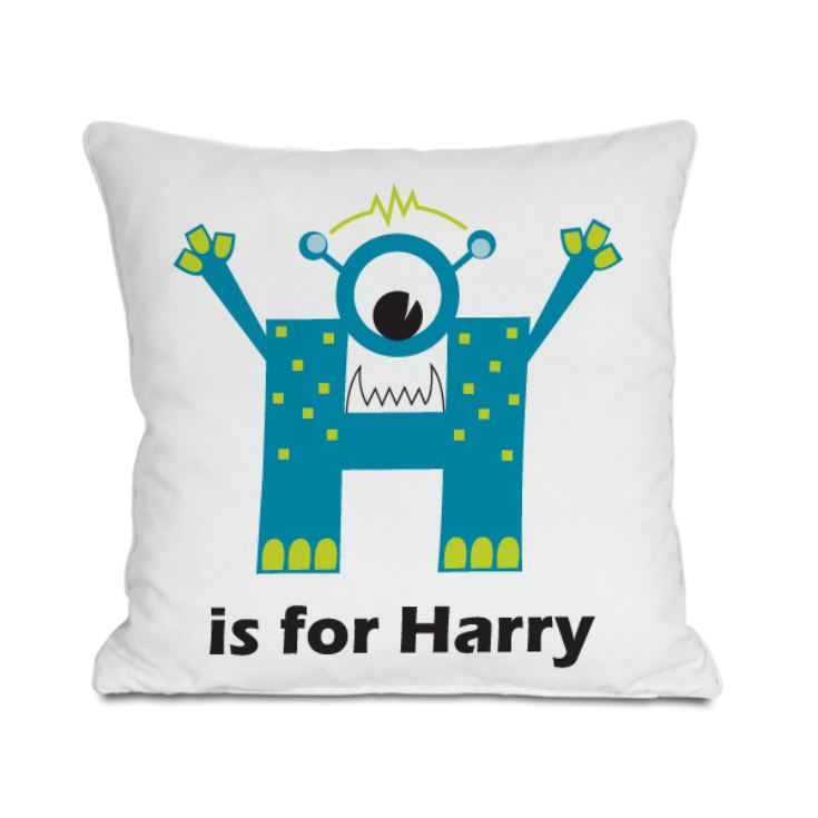 Personalised Children's Alphabet Monster Cushion product image