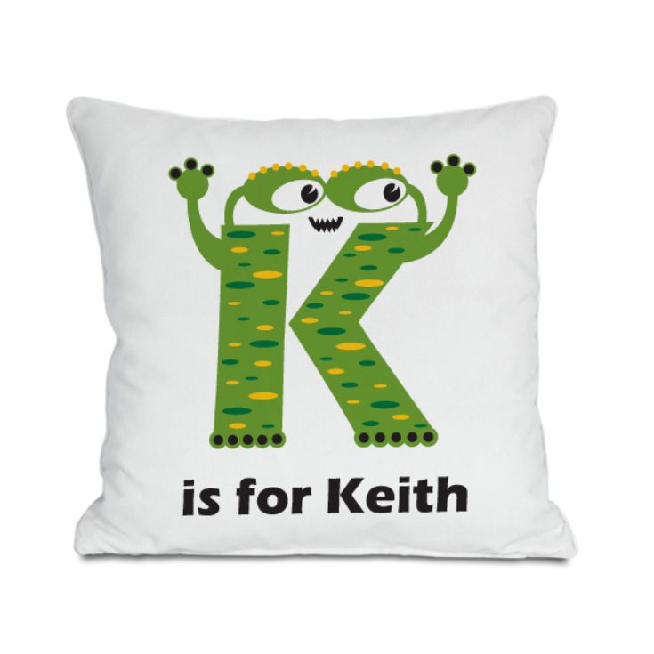 Personalised Children's Alphabet Monster Cushion product image