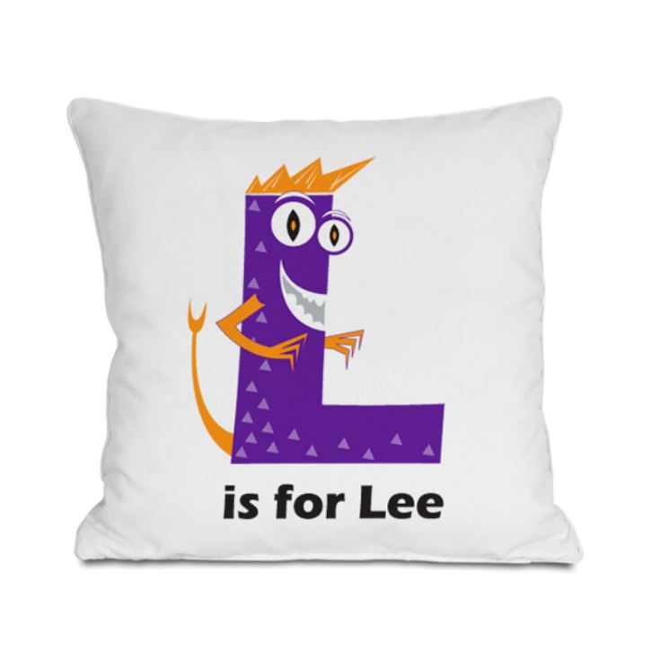 Personalised Children's Alphabet Monster Cushion product image