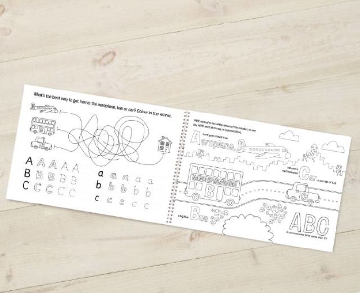 Alphabet World Personalised Colouring Book product image