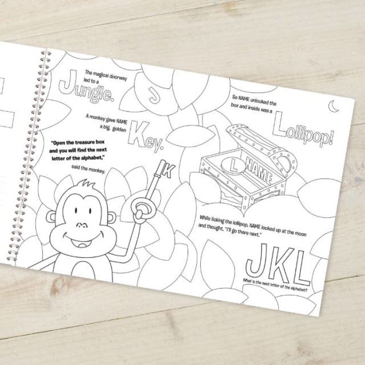 Alphabet World Personalised Colouring Book product image