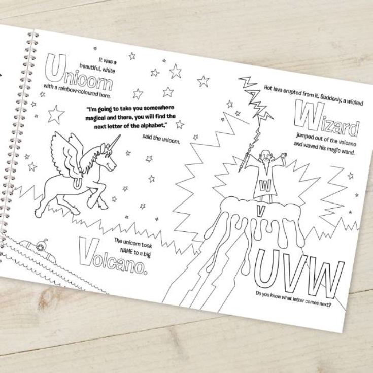 Alphabet World Personalised Colouring Book product image