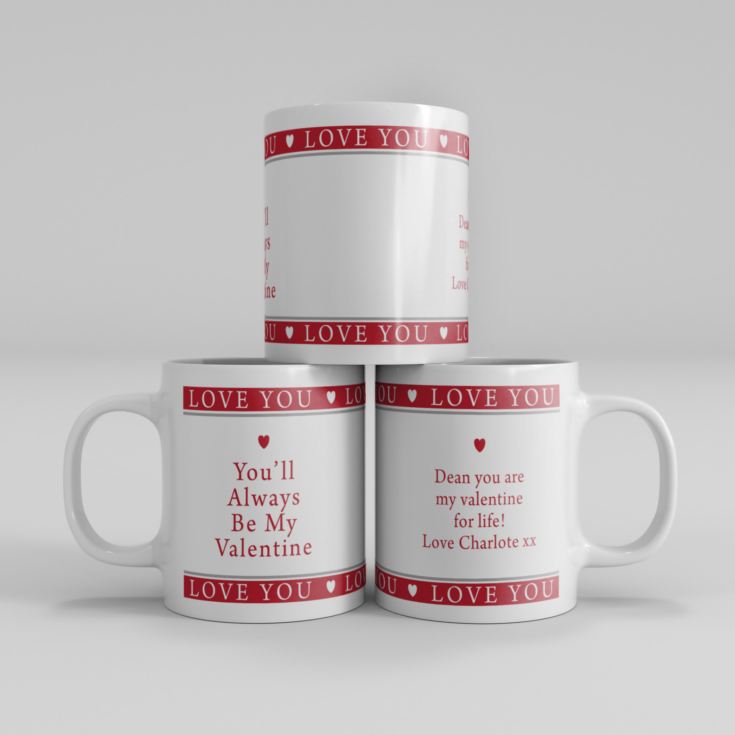 Personalised Always My Valentine Mug product image