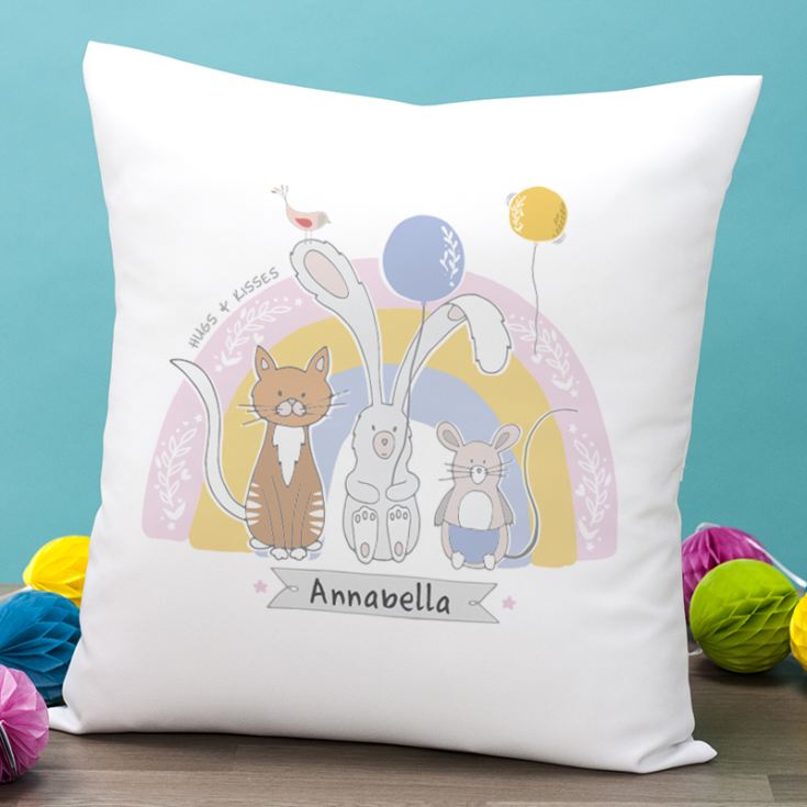 Personalised Animal Friends Cushion product image