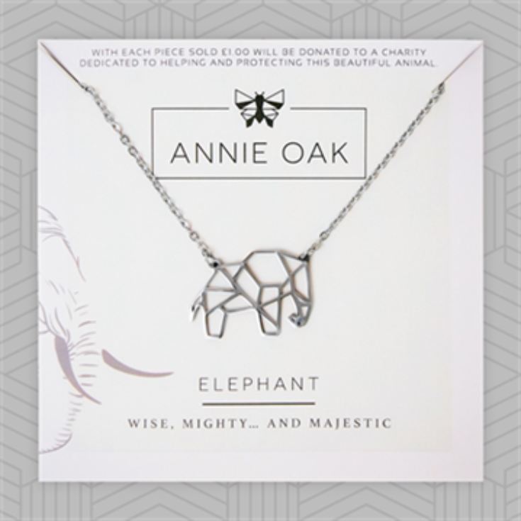 Geometric Elephant Necklace product image