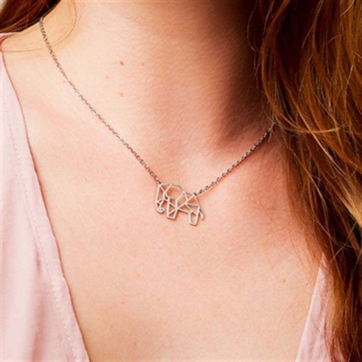 Geometric Elephant Necklace product image