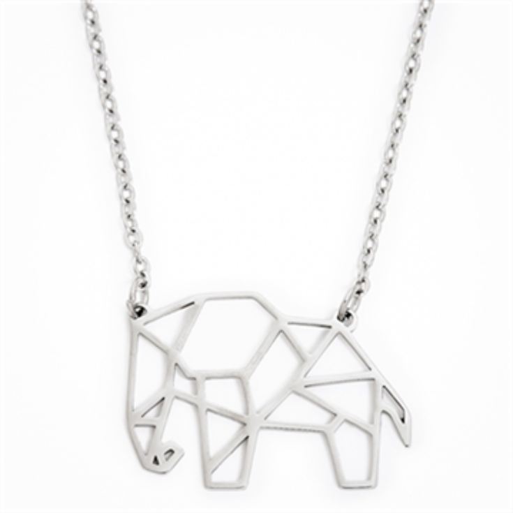 Geometric Elephant Necklace product image