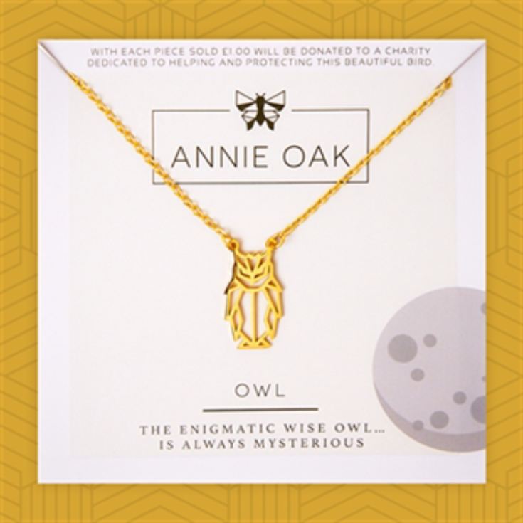 Geometric Owl Necklace product image