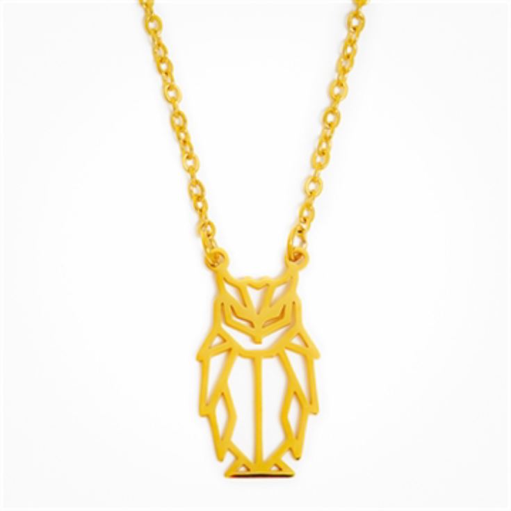 Geometric Owl Necklace product image