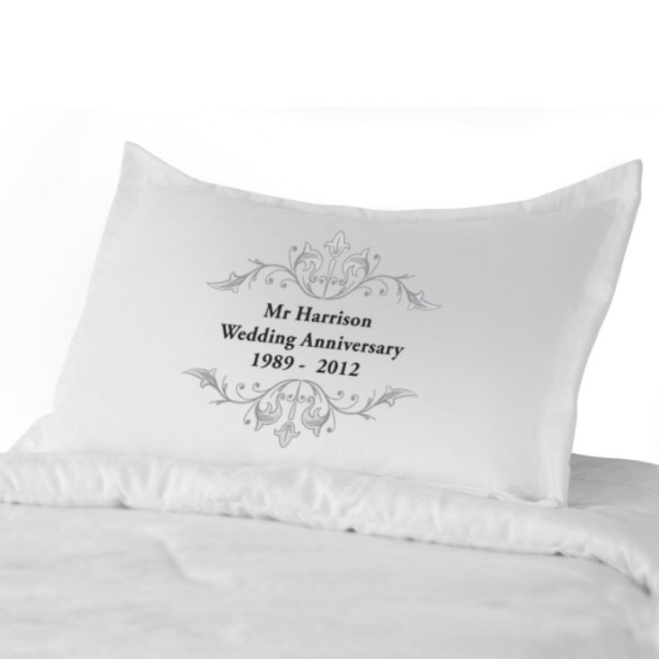 Personalised Anniversary Pillowcases The Gift Experience
